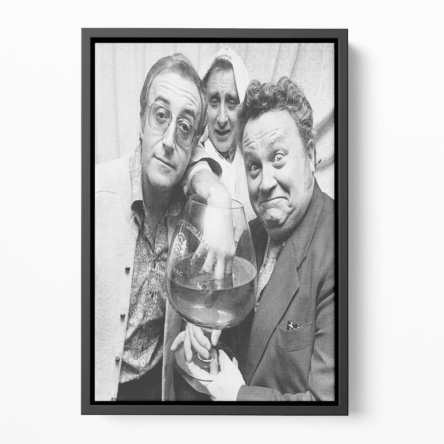 The Goons Peter Sellers Spike Milligan and Harry Secombe Floating Framed Canvas
