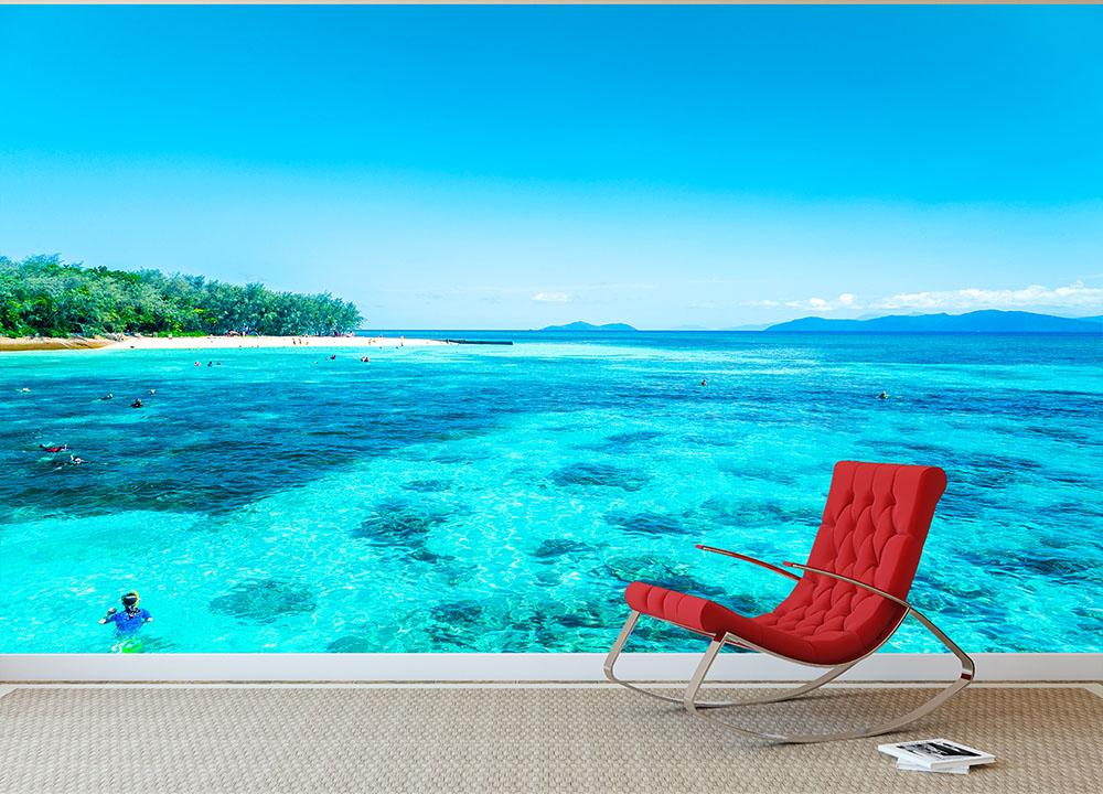 The Great Barrier Reef Wall Mural Wallpaper - Canvas Art Rocks - 3