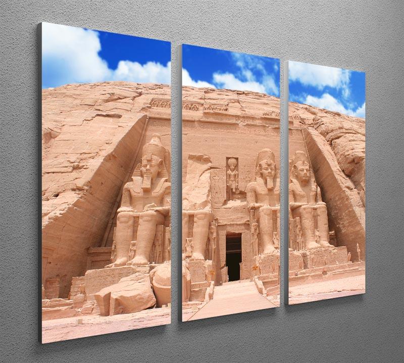 The Great Temple at Abu Simbel 3 Split Panel Canvas Print - Canvas Art Rocks - 2