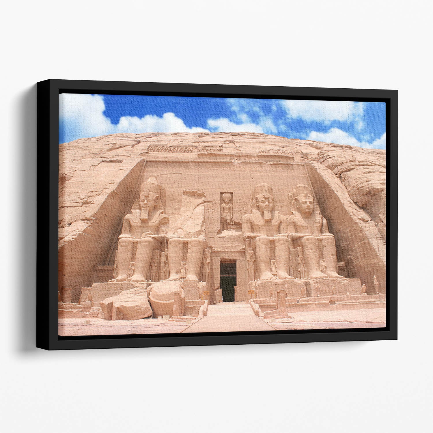 The Great Temple at Abu Simbel Floating Framed Canvas