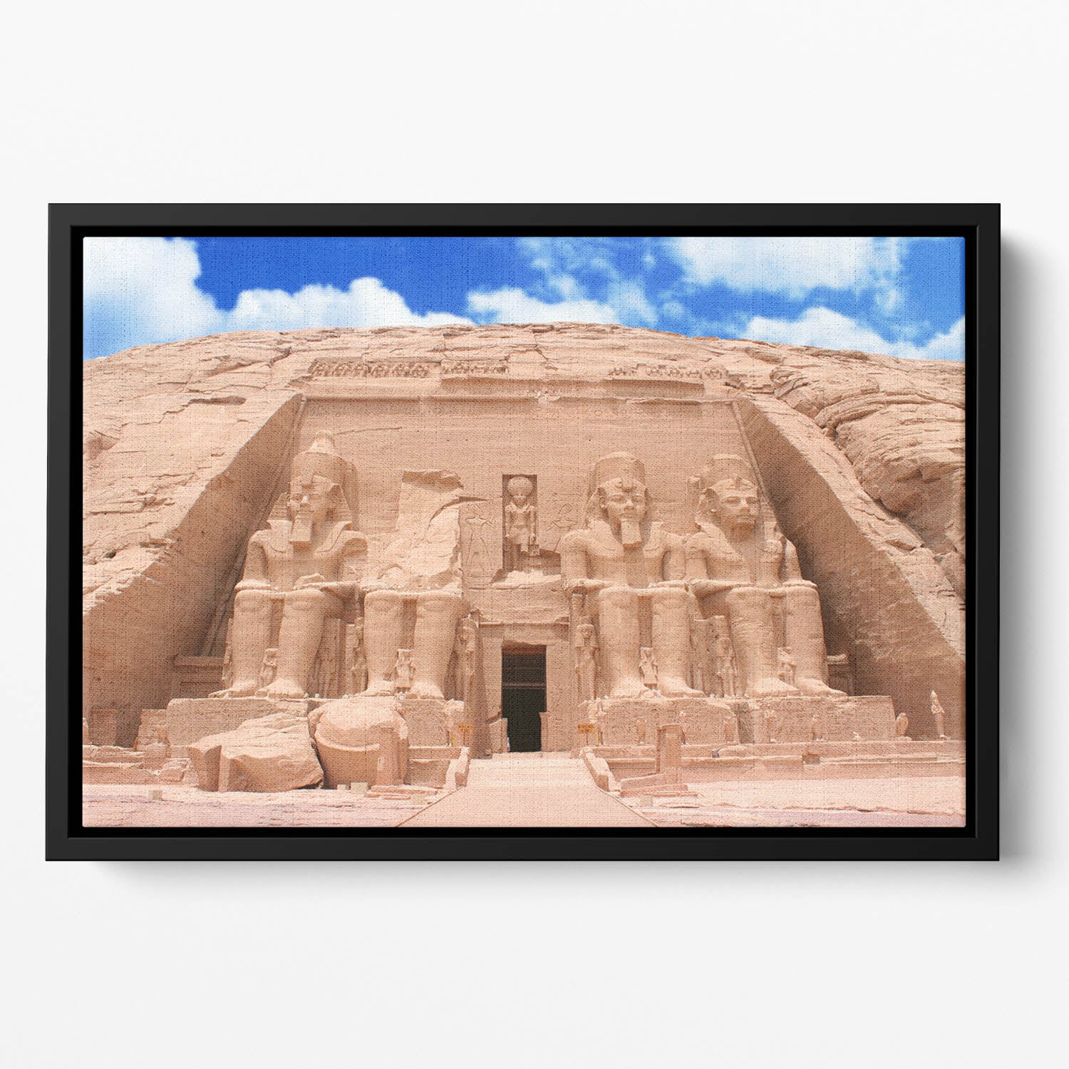 The Great Temple at Abu Simbel Floating Framed Canvas