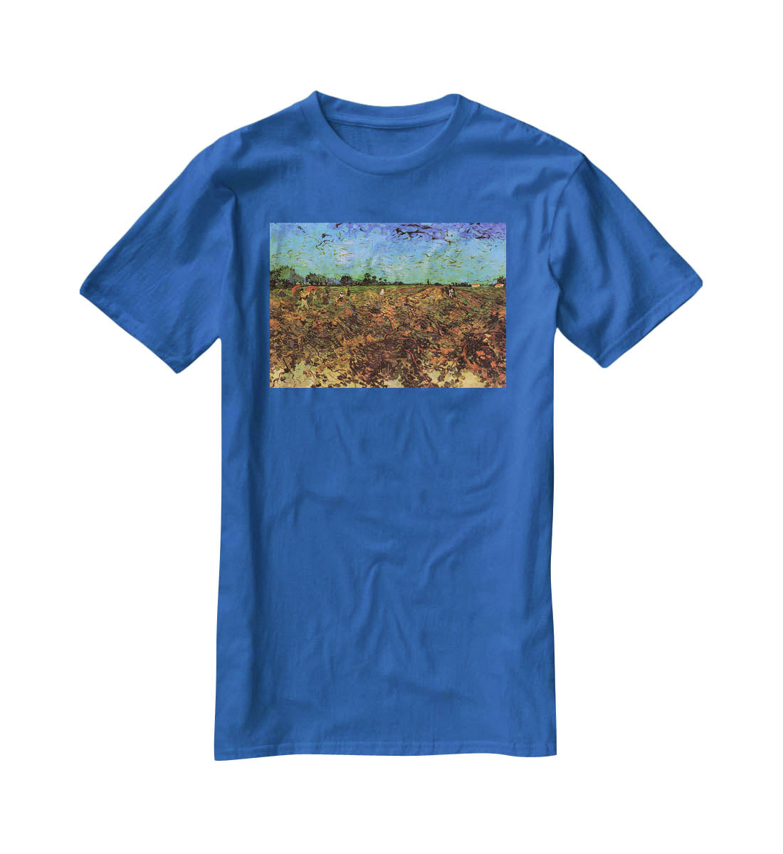 The Green Vineyard by Van Gogh T-Shirt - Canvas Art Rocks - 2
