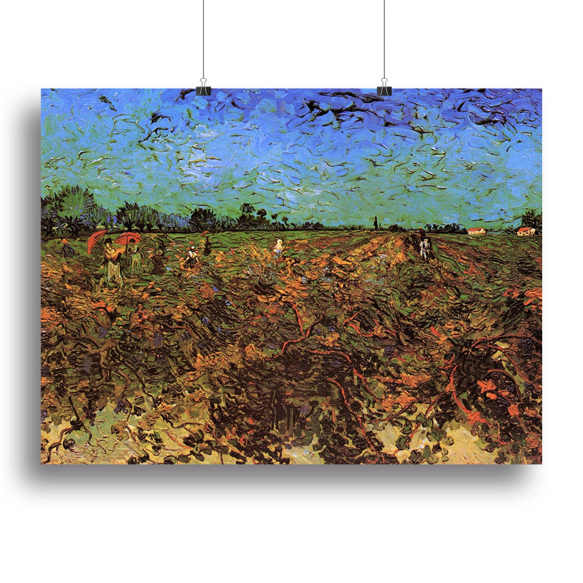 The Green Vineyard by Van Gogh Canvas Print or Poster - Canvas Art Rocks - 2
