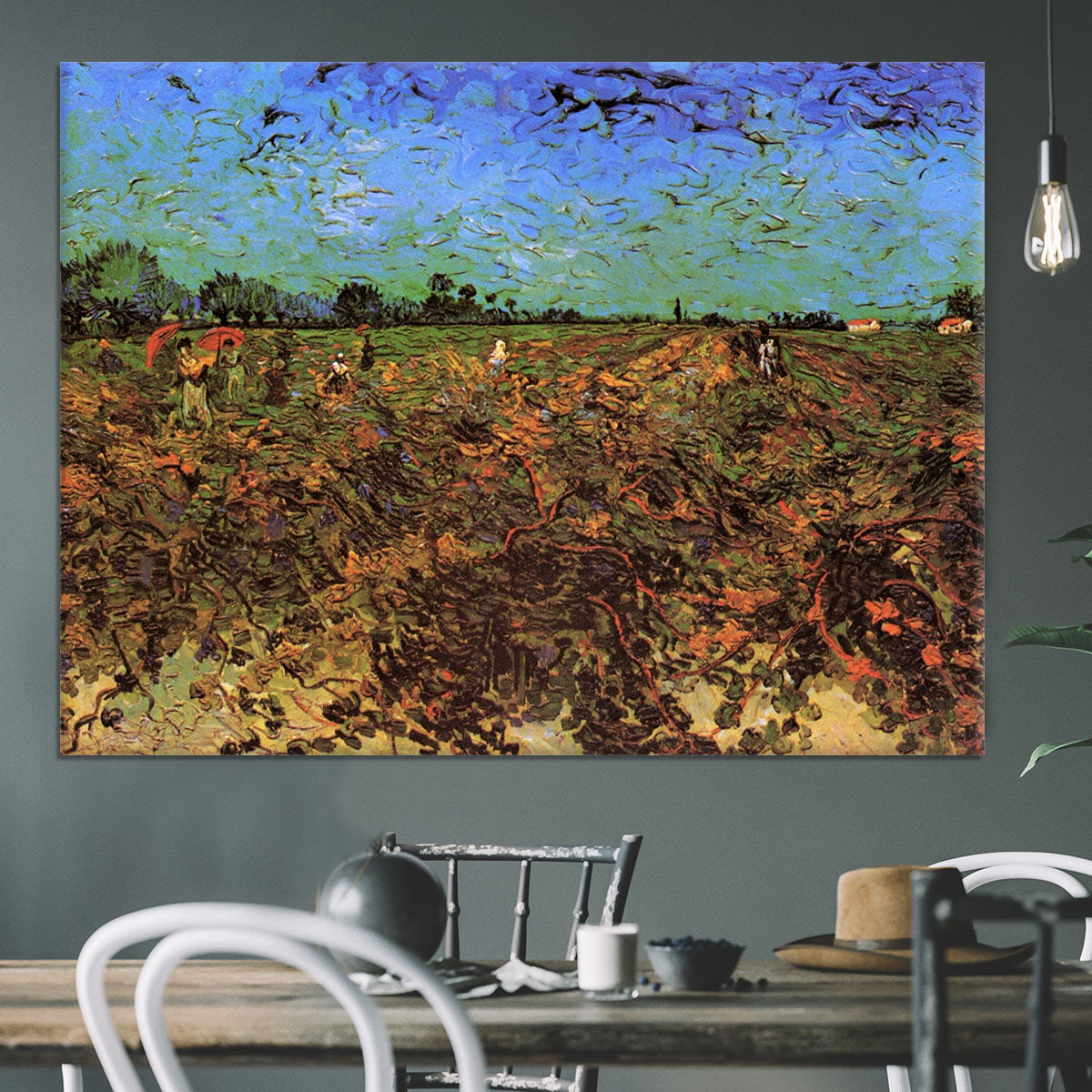 The Green Vineyard by Van Gogh Canvas Print or Poster - Canvas Art Rocks - 3
