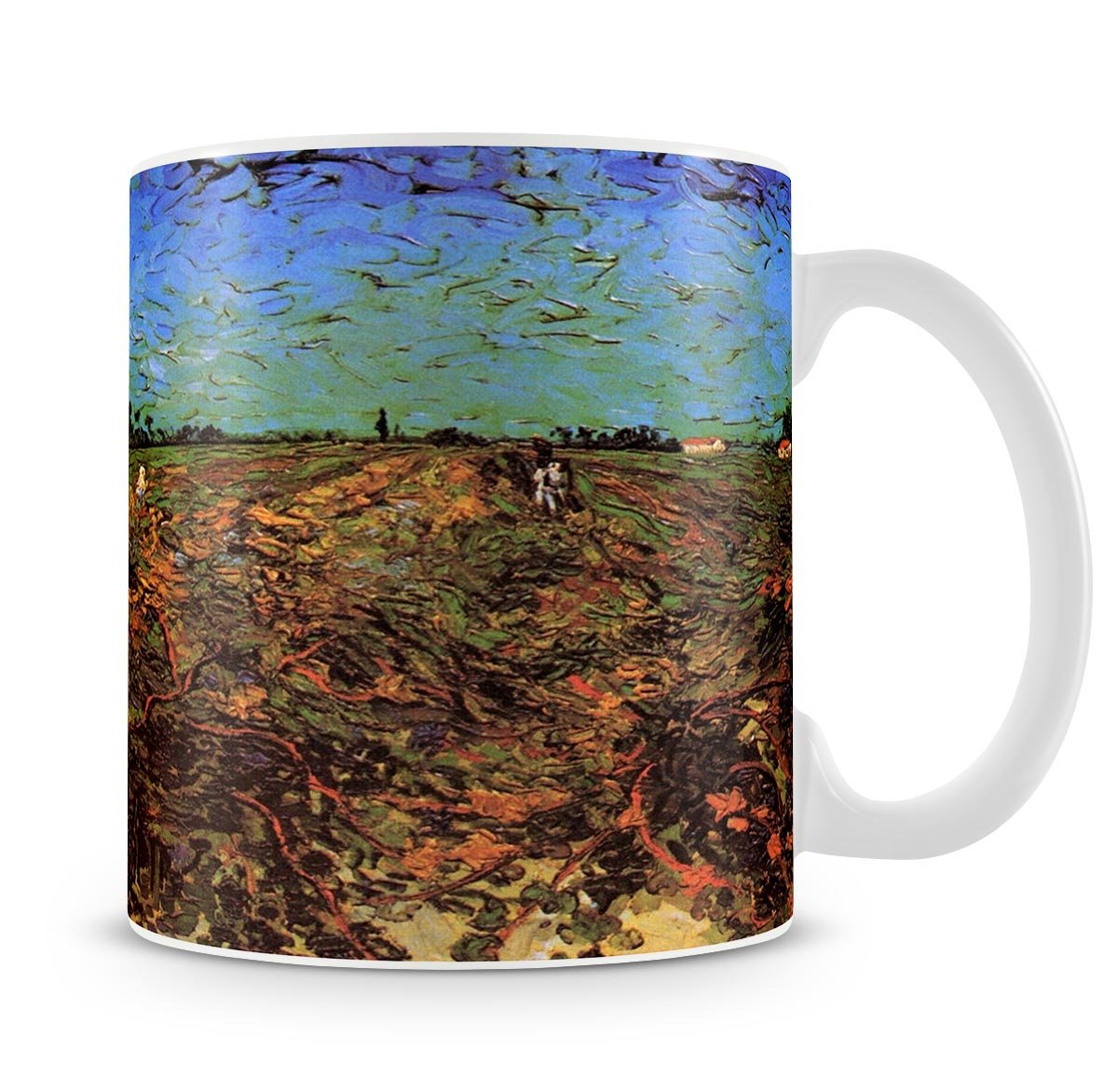 The Green Vineyard by Van Gogh Mug - Canvas Art Rocks - 4