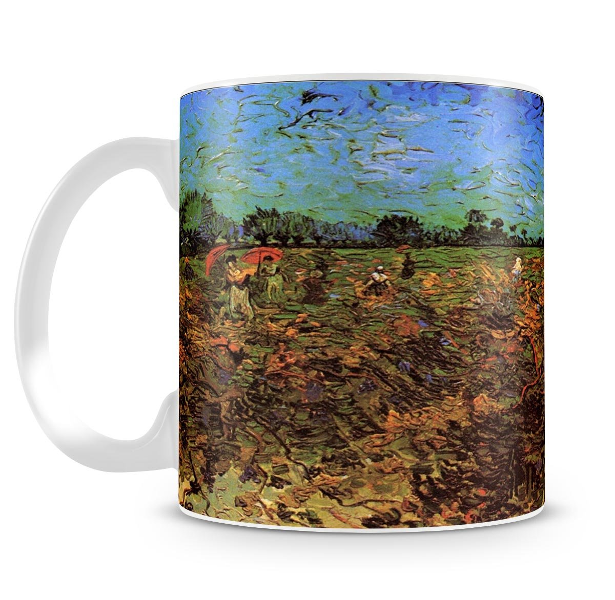 The Green Vineyard by Van Gogh Mug - Canvas Art Rocks - 4