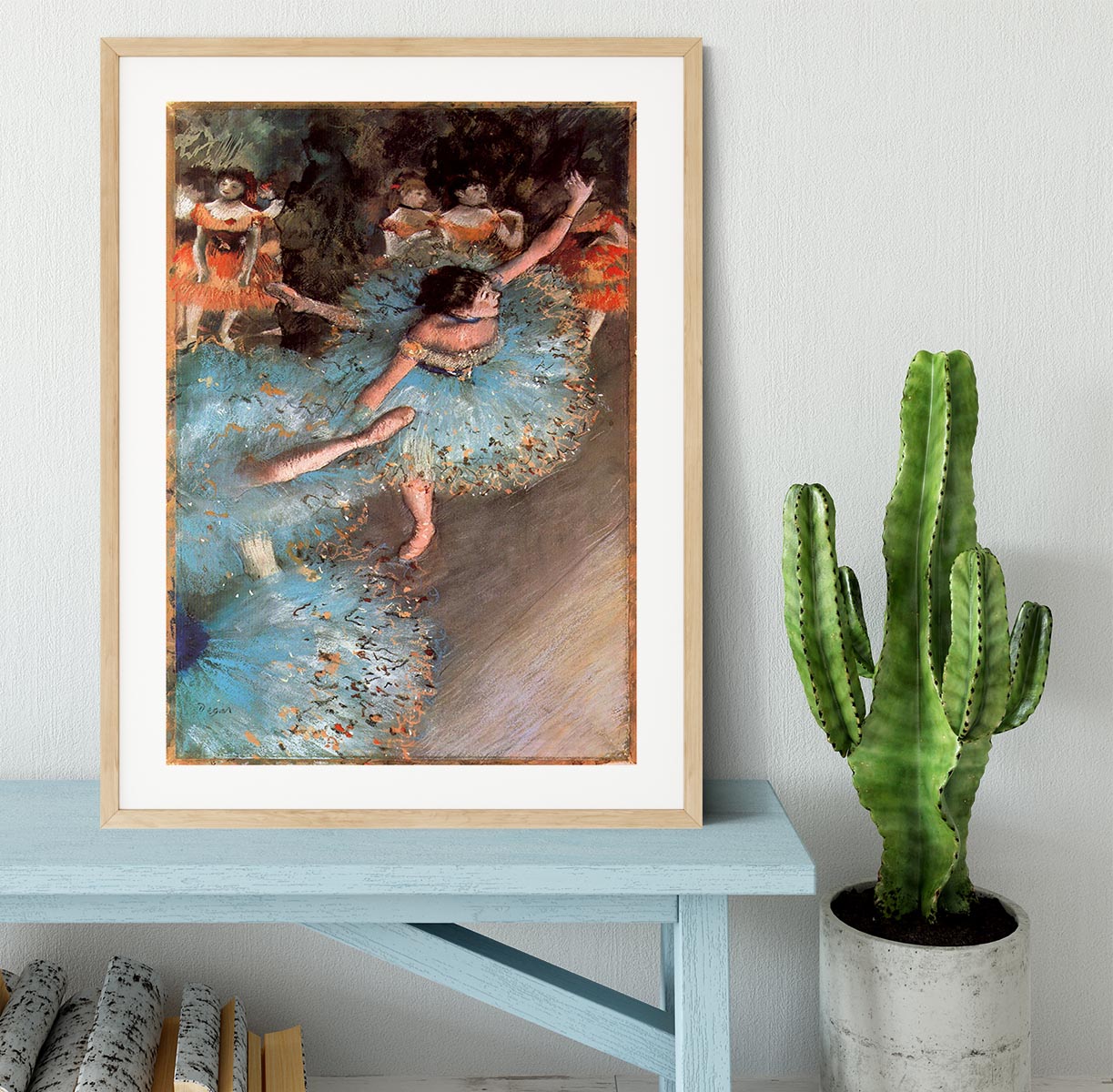 The Greens dancers by Degas Framed Print - Canvas Art Rocks - 3
