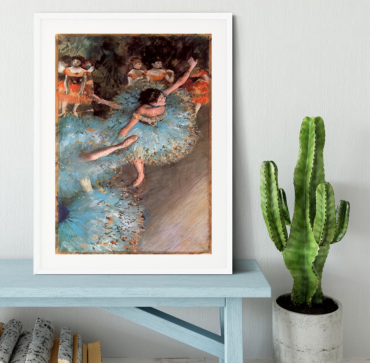 The Greens dancers by Degas Framed Print - Canvas Art Rocks - 5