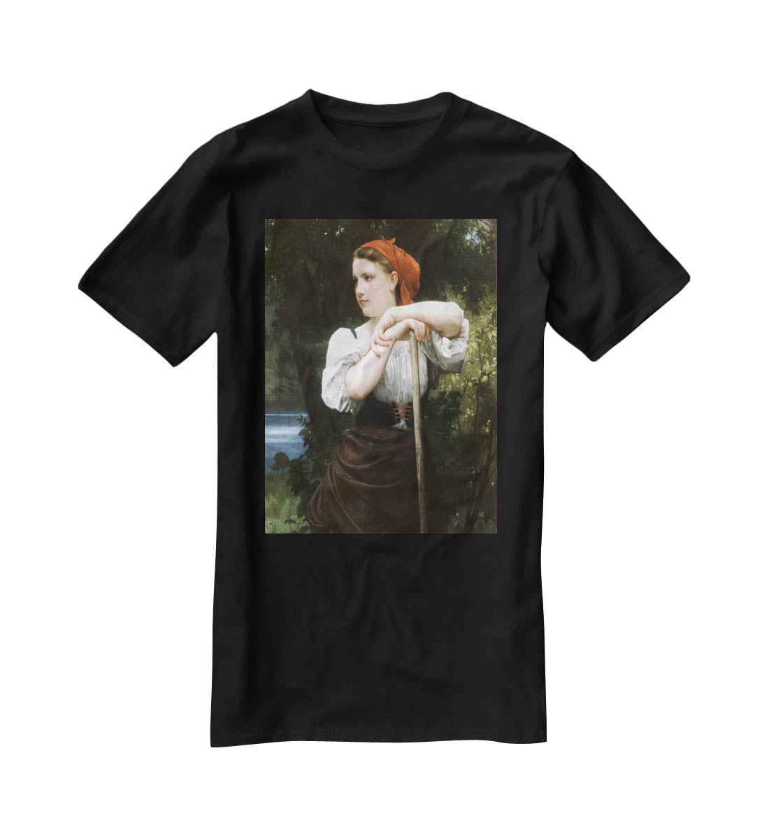 The Haymaker By Bouguereau T-Shirt - Canvas Art Rocks - 1