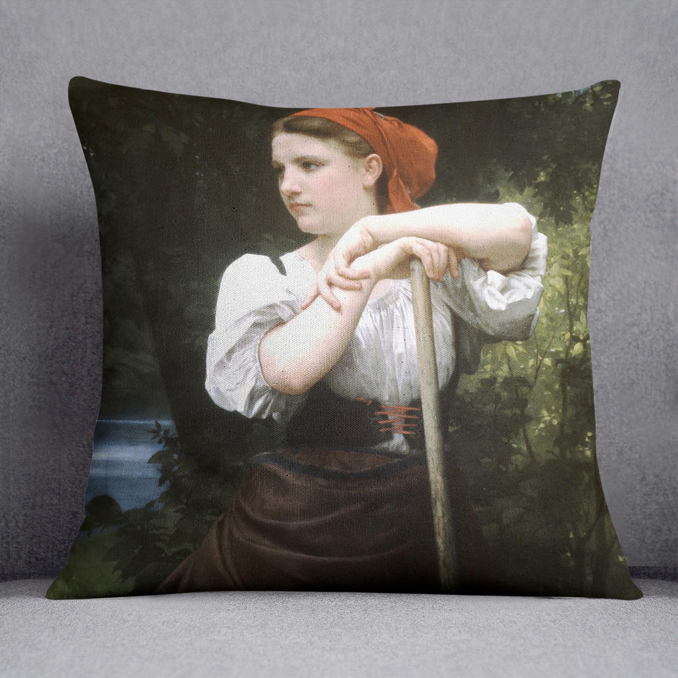 The Haymaker By Bouguereau Cushion