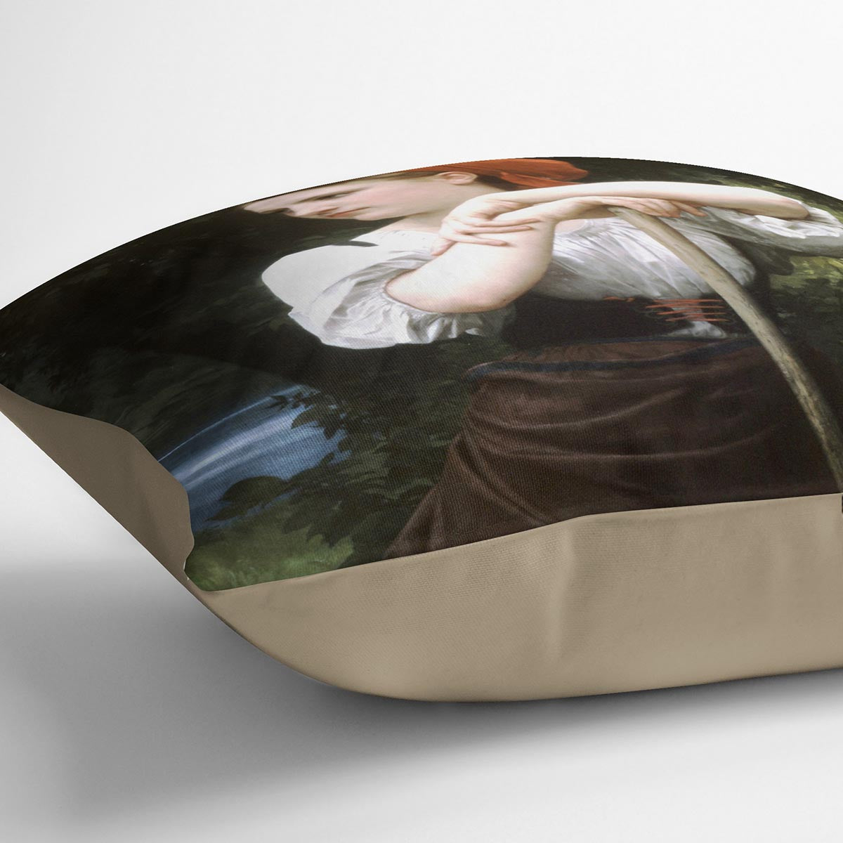 The Haymaker By Bouguereau Cushion