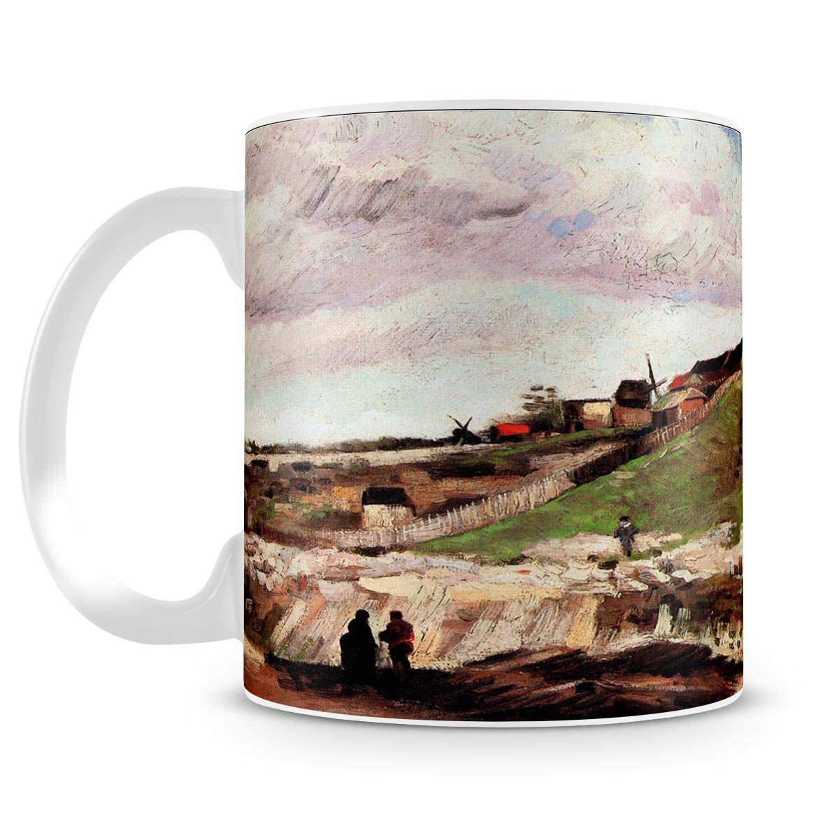 The Hill of Montmartre with Quarry by Van Gogh Mug - Canvas Art Rocks - 4