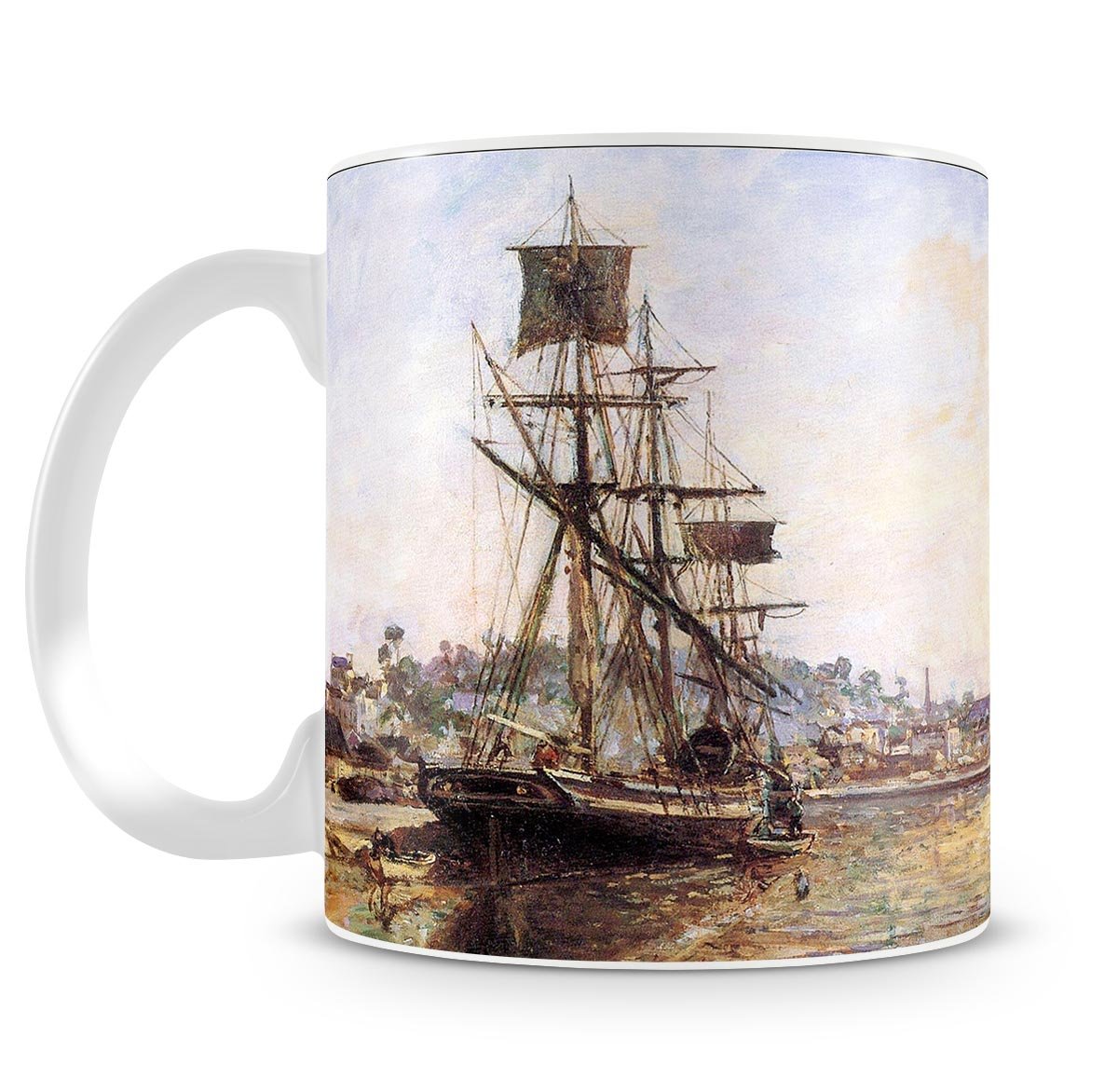 The Honfleur Port 2 by Monet Mug - Canvas Art Rocks - 4