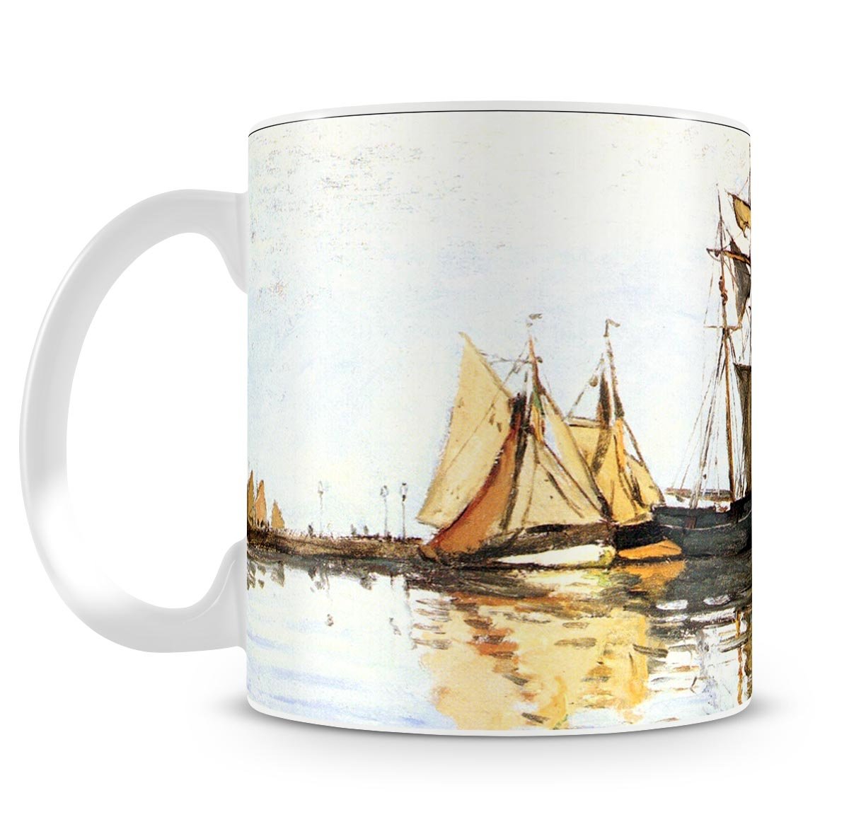 The Honfleur Port by Monet Mug - Canvas Art Rocks - 4