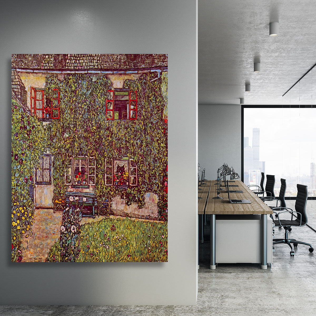 The House of Guard by Klimt Canvas Print or Poster - Canvas Art Rocks - 3