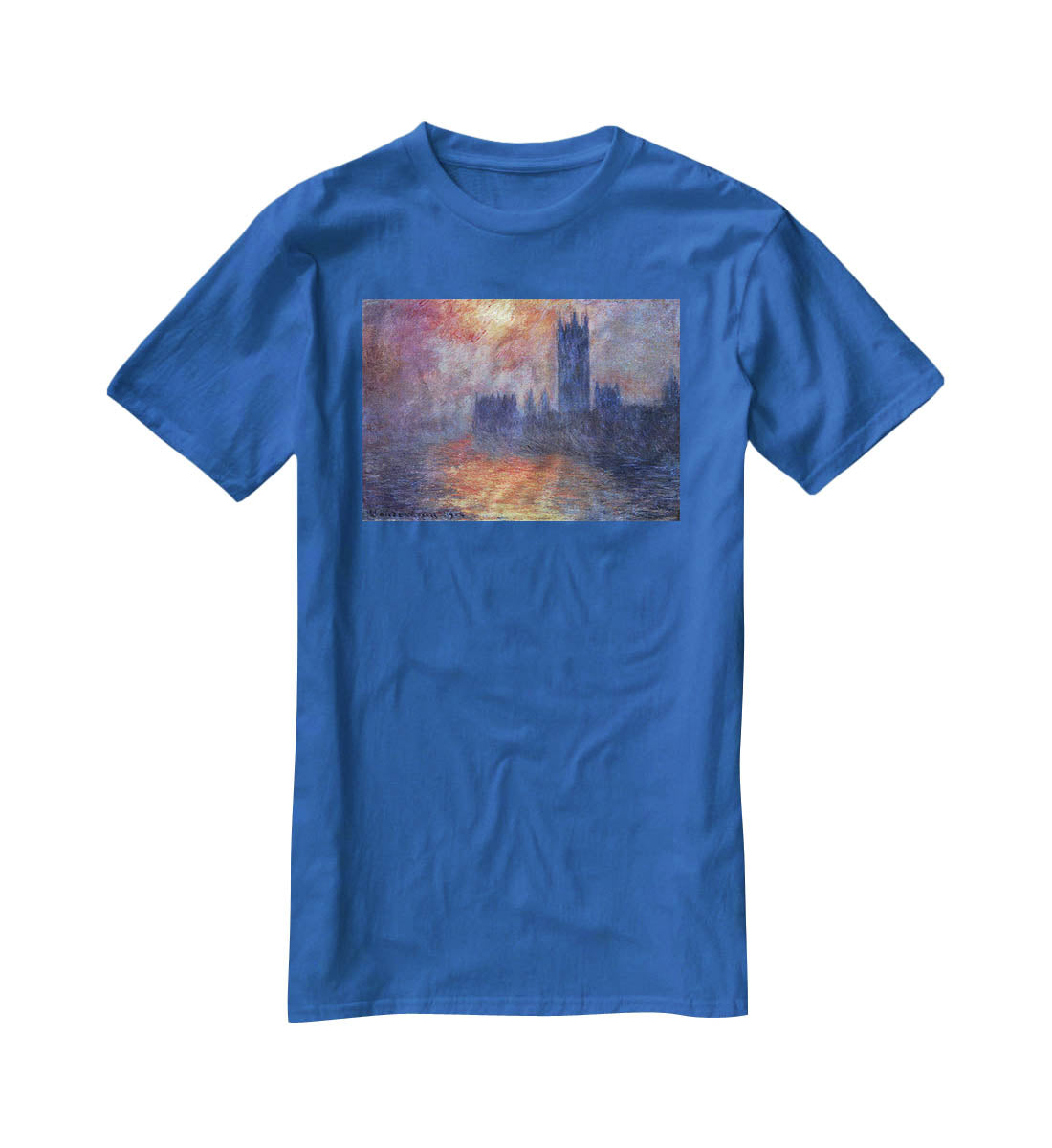 The Houses of Parliament Sunset by Monet T-Shirt - Canvas Art Rocks - 2