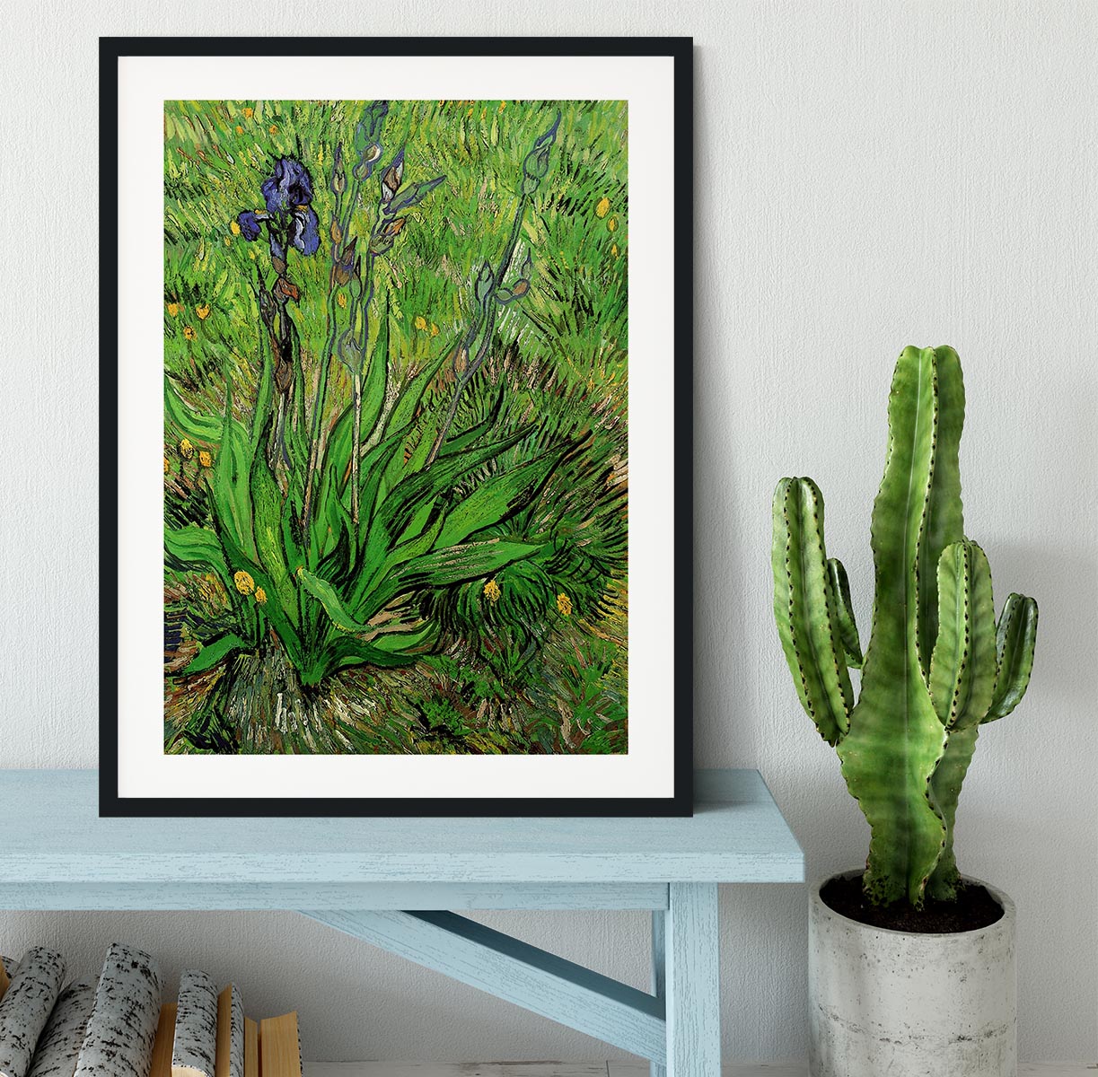 The Iris by Van Gogh Framed Print - Canvas Art Rocks - 1