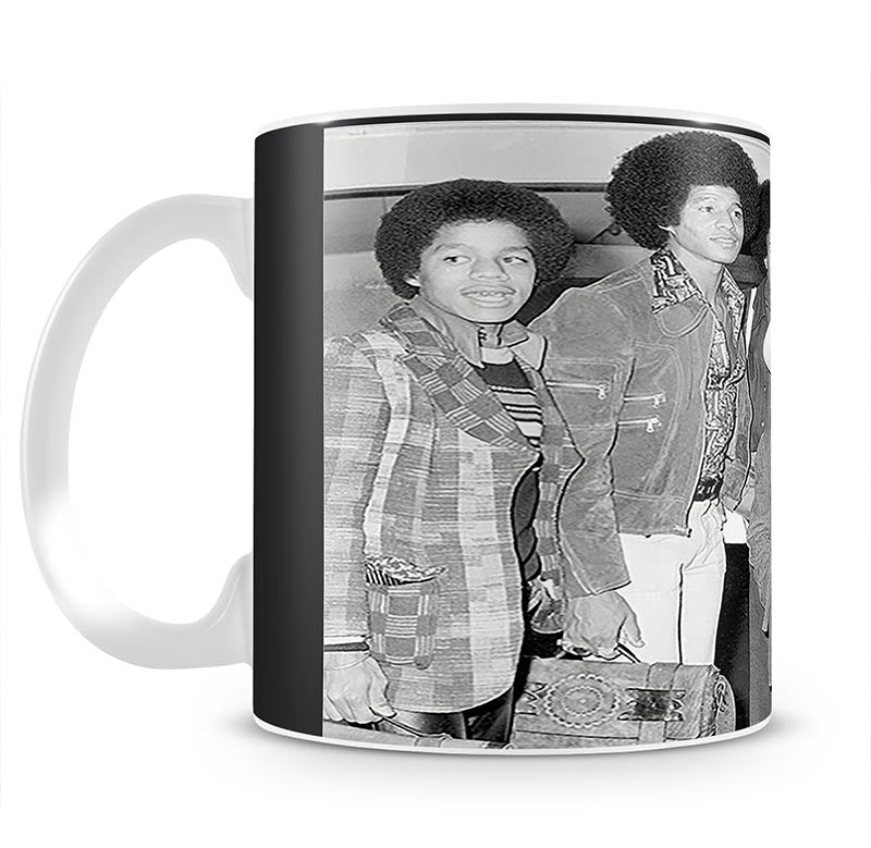 The Jackson Five Marlon Jackie Tito Jermaine Michael and in front 9 year old Randy Mug - Canvas Art Rocks - 1