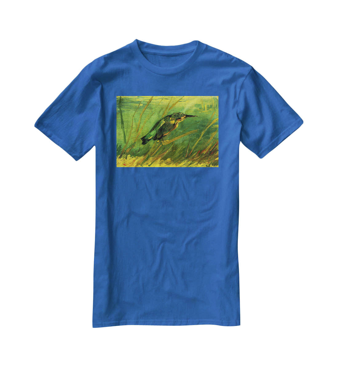 The Kingfisher by Van Gogh T-Shirt - Canvas Art Rocks - 2