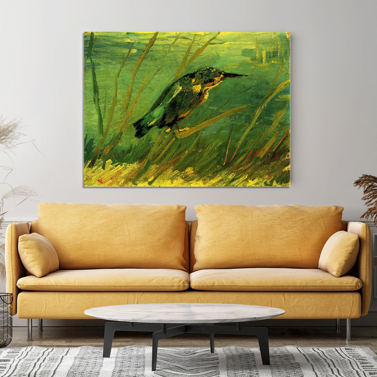 The Kingfisher by Van Gogh Canvas Print or Poster - Canvas Art Rocks - 4