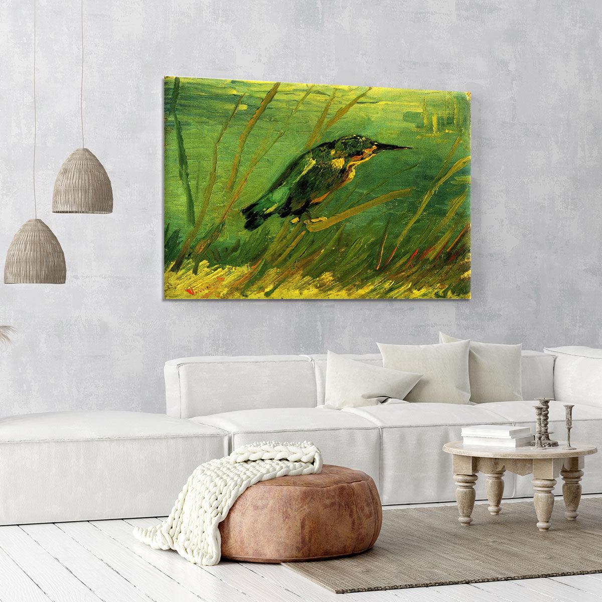 The Kingfisher by Van Gogh Canvas Print or Poster - Canvas Art Rocks - 6