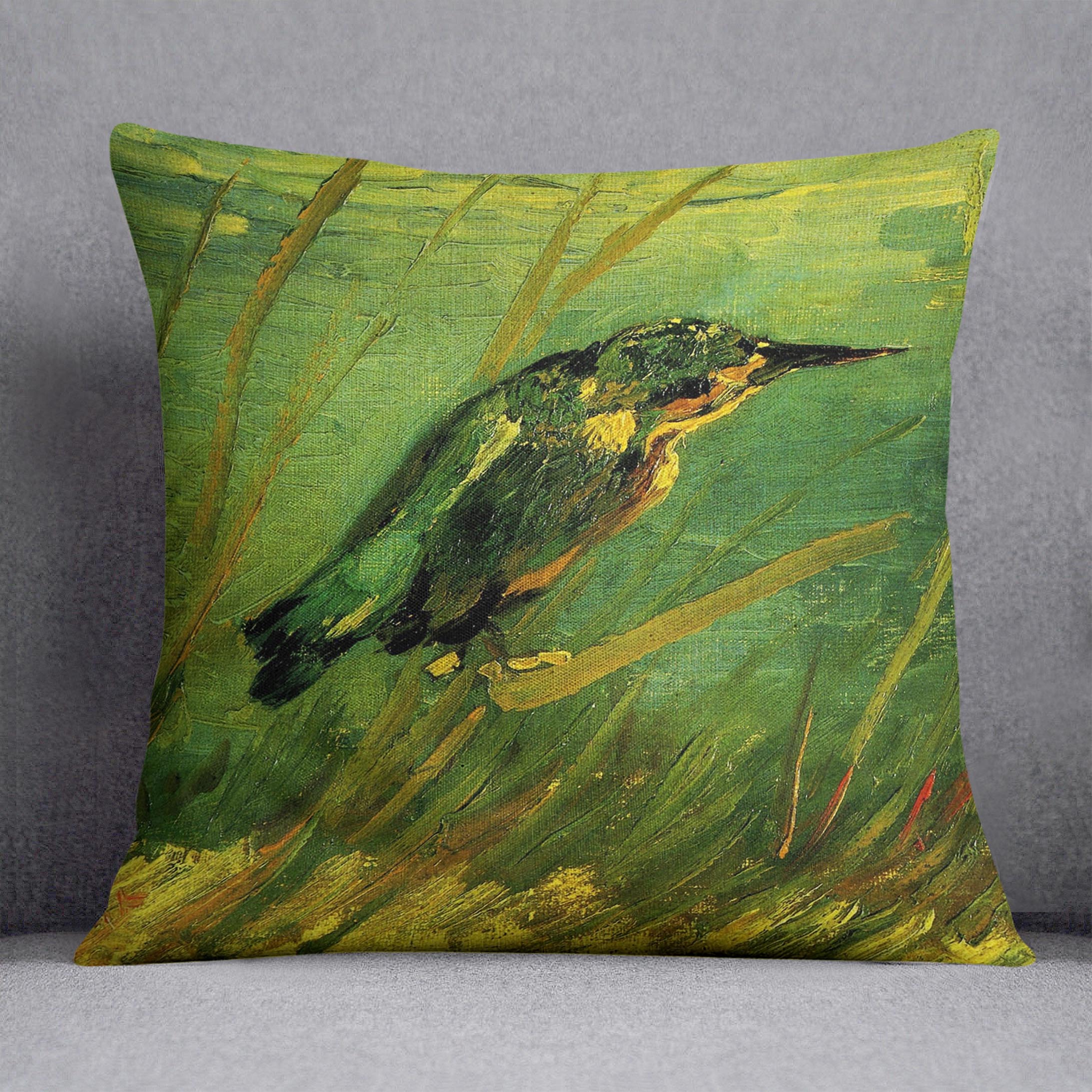 The Kingfisher by Van Gogh Cushion