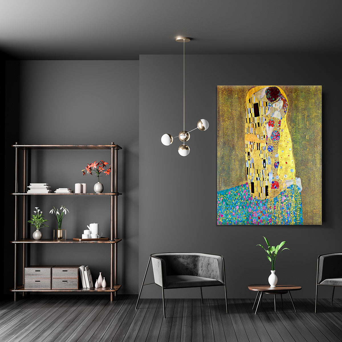 The Kiss 2 by Klimt Canvas Print or Poster - Canvas Art Rocks - 5