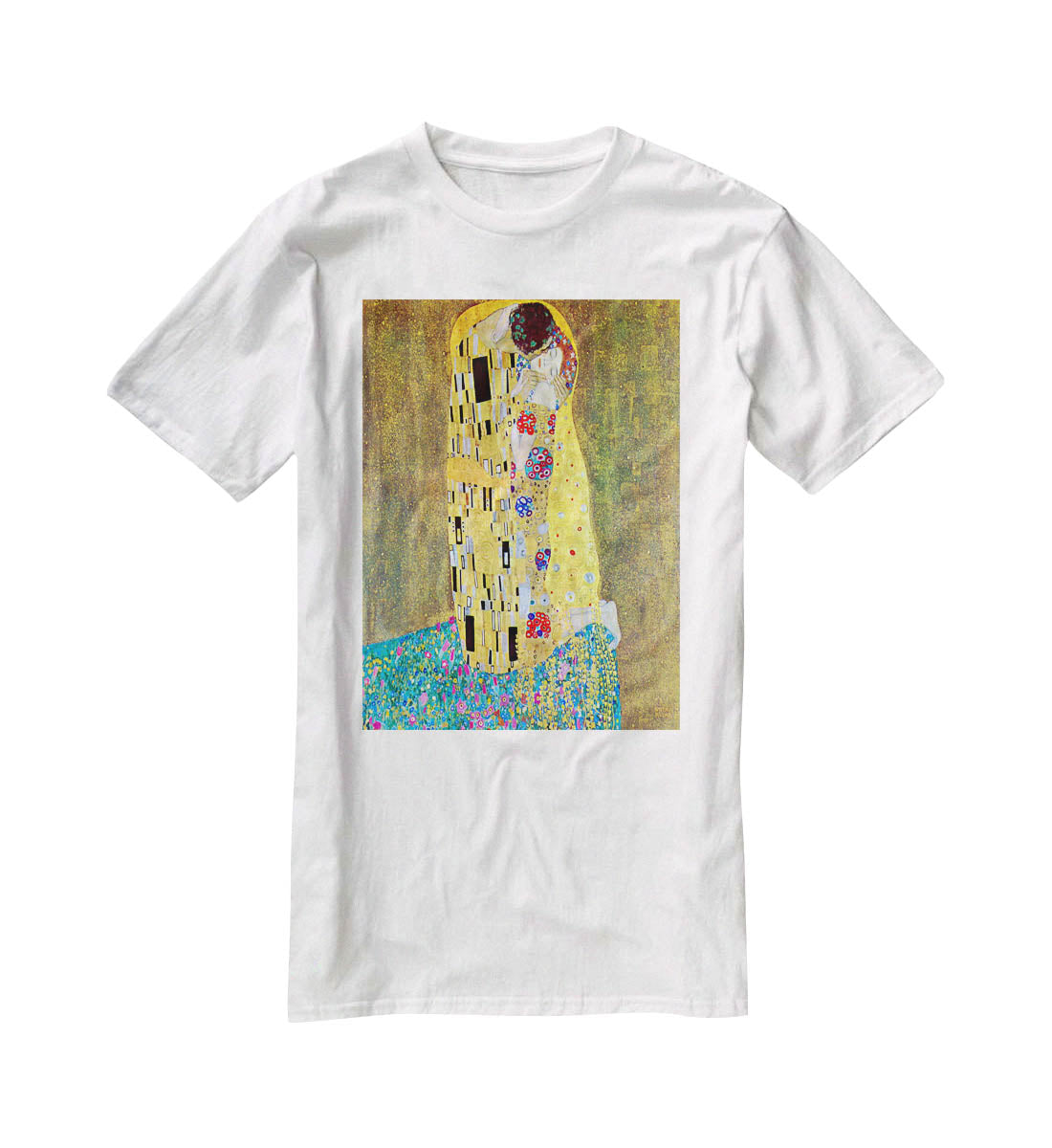 The Kiss 2 by Klimt T-Shirt - Canvas Art Rocks - 5