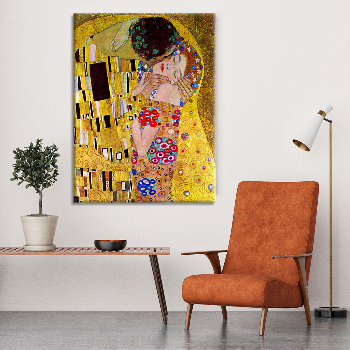 The Kiss by Klimt Canvas Print or Poster - Canvas Art Rocks - 6