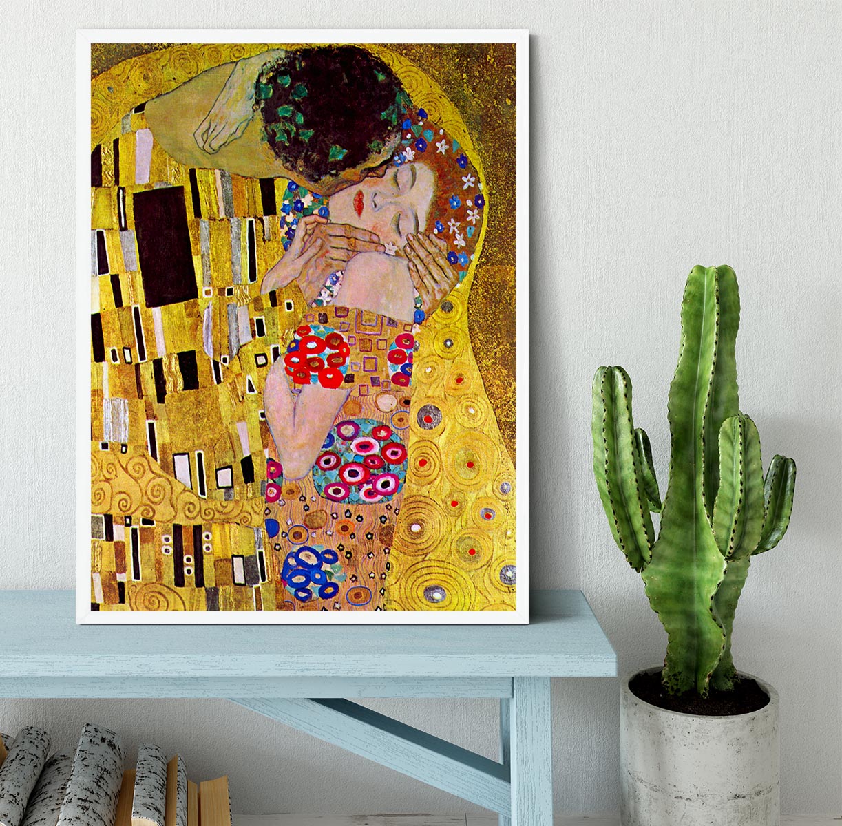 The Kiss by Klimt Framed Print - Canvas Art Rocks -6
