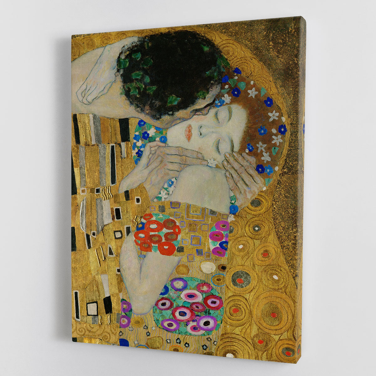 The Kiss detail by Klimt Canvas Print or Poster - Canvas Art Rocks - 1