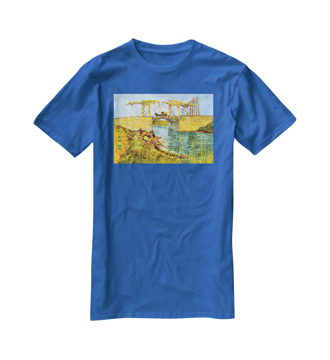 The Langlois Bridge at Arles by Van Gogh T-Shirt - Canvas Art Rocks - 2