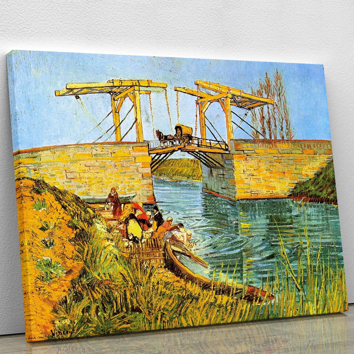 The Langlois Bridge at Arles by Van Gogh Canvas Print or Poster - Canvas Art Rocks - 1