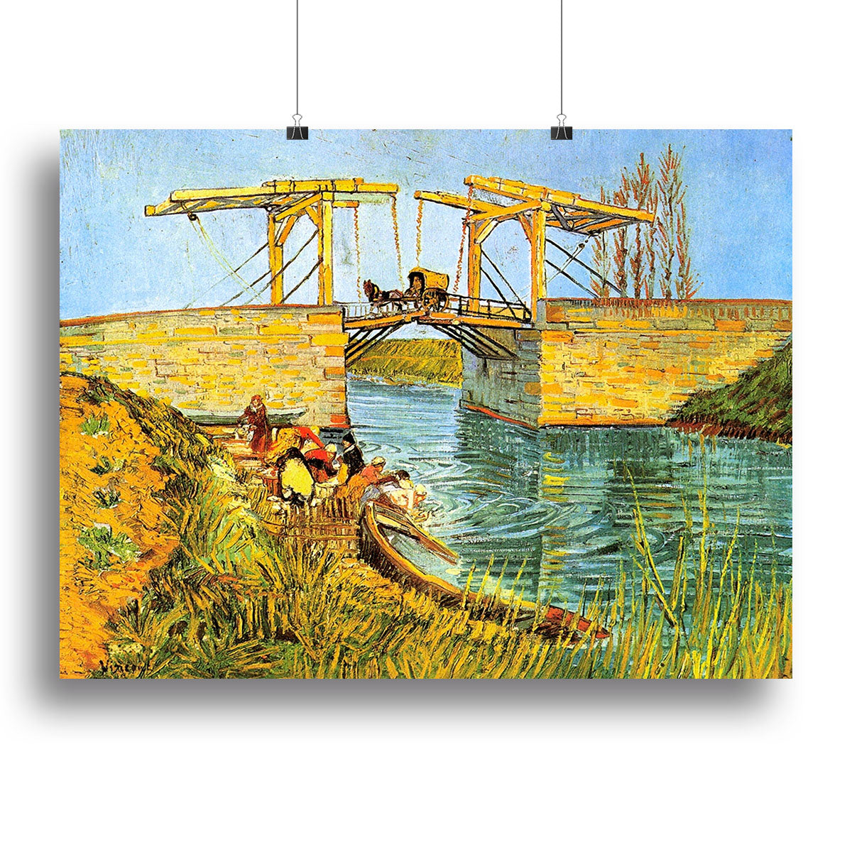 The Langlois Bridge at Arles by Van Gogh Canvas Print or Poster - Canvas Art Rocks - 2