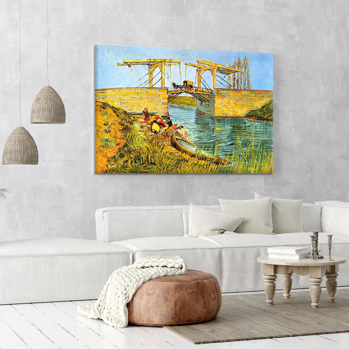 The Langlois Bridge at Arles by Van Gogh Canvas Print or Poster - Canvas Art Rocks - 6