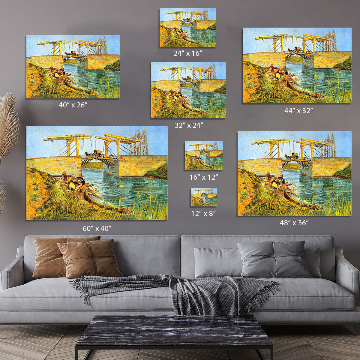 The Langlois Bridge at Arles by Van Gogh Canvas Print or Poster - Canvas Art Rocks - 7