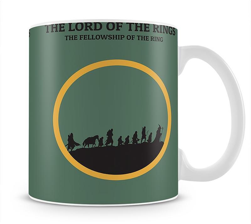 The Lord Of The Rings Fellowship If The Ring Minimal Movie Mug - Canvas Art Rocks - 1