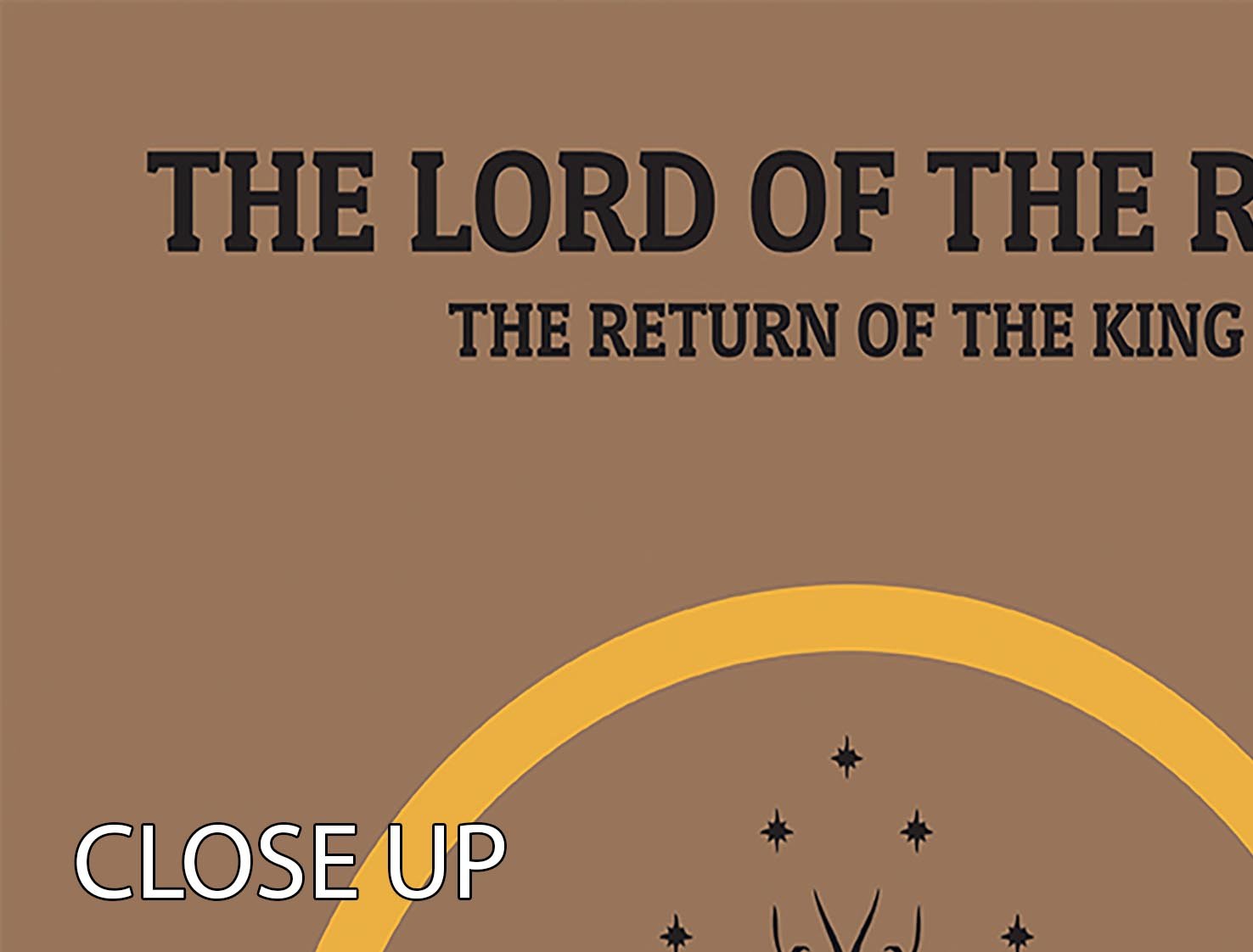 The Lord Of The Rings The Return Of The King Minimal Movie 3 Split Panel Canvas Print - Canvas Art Rocks - 3