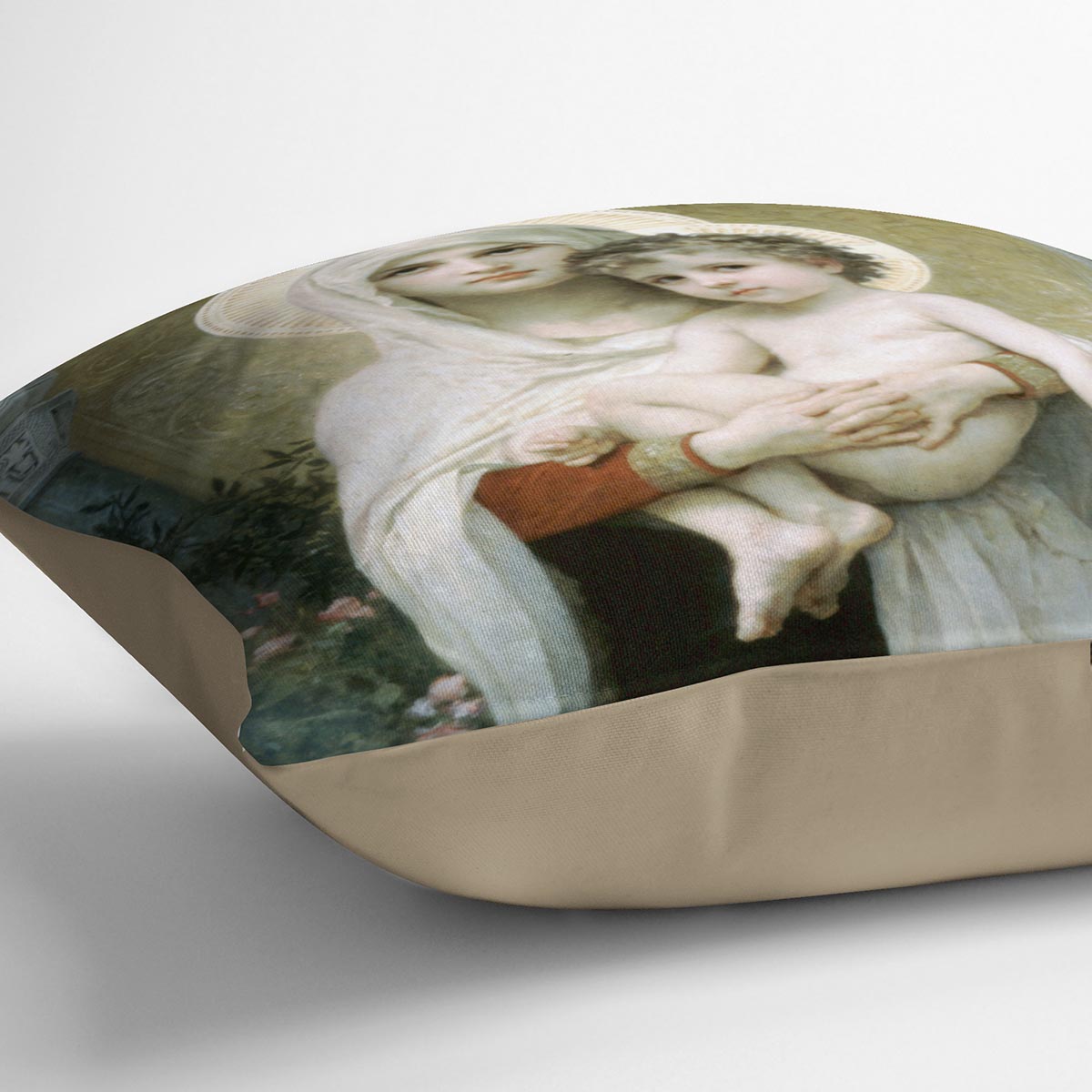The Madonna of the Roses By Bouguereau Cushion
