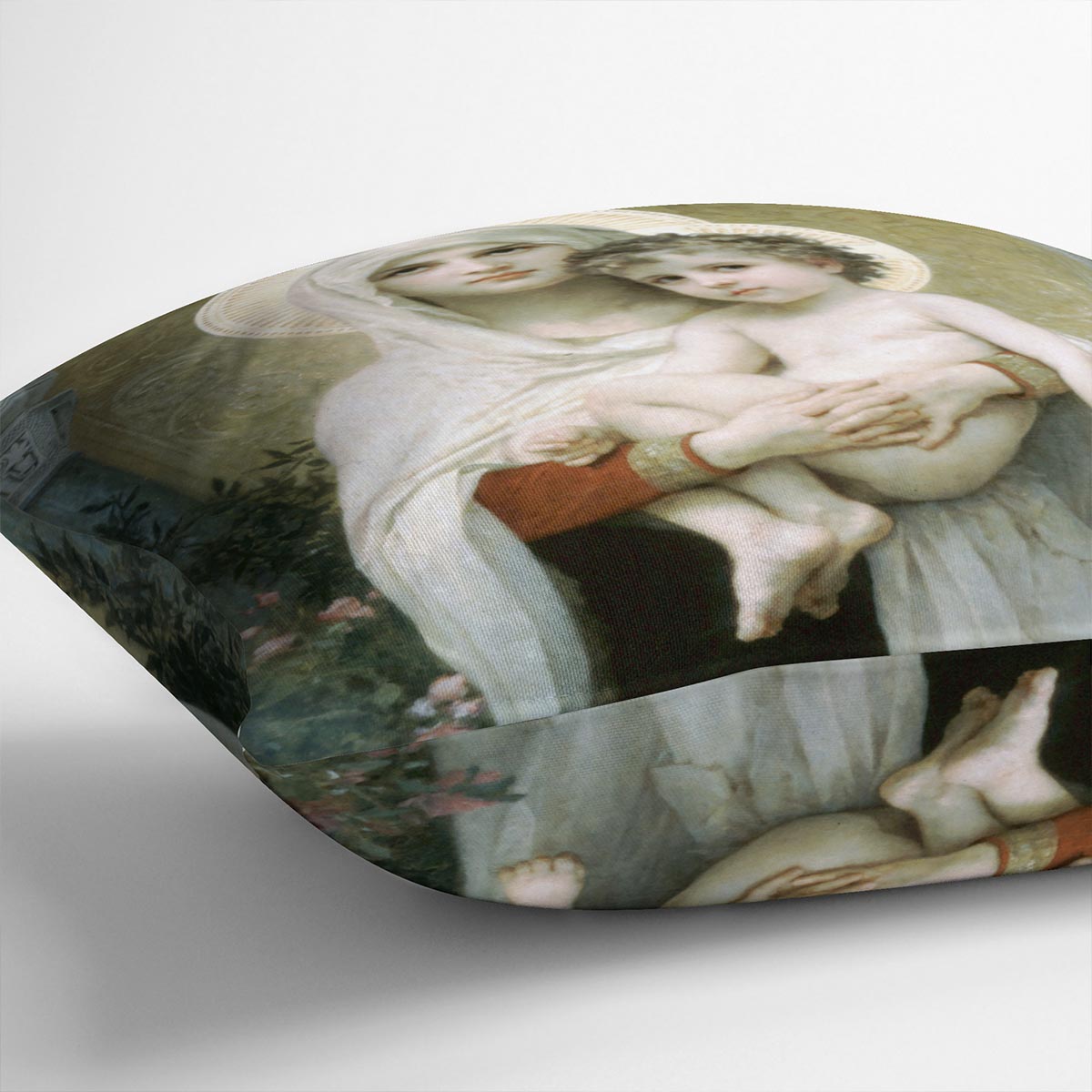The Madonna of the Roses By Bouguereau Cushion