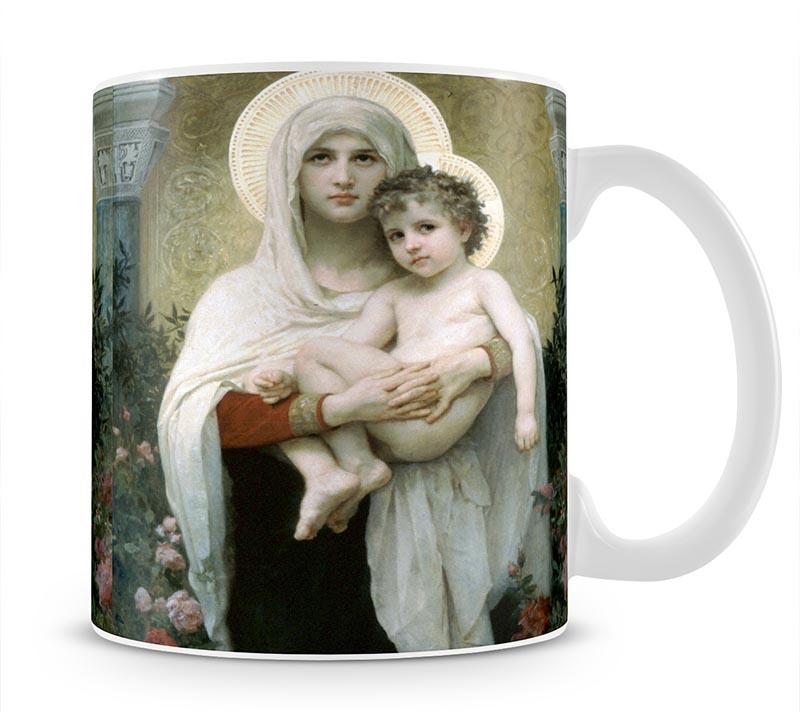 The Madonna of the Roses By Bouguereau Mug - Canvas Art Rocks - 1
