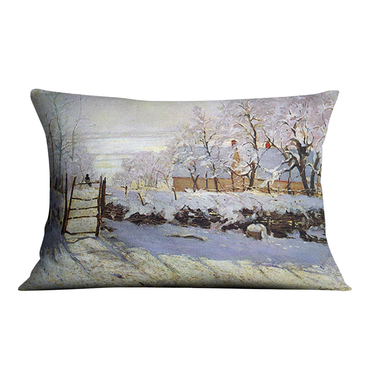 The Magpie by Monet Cushion