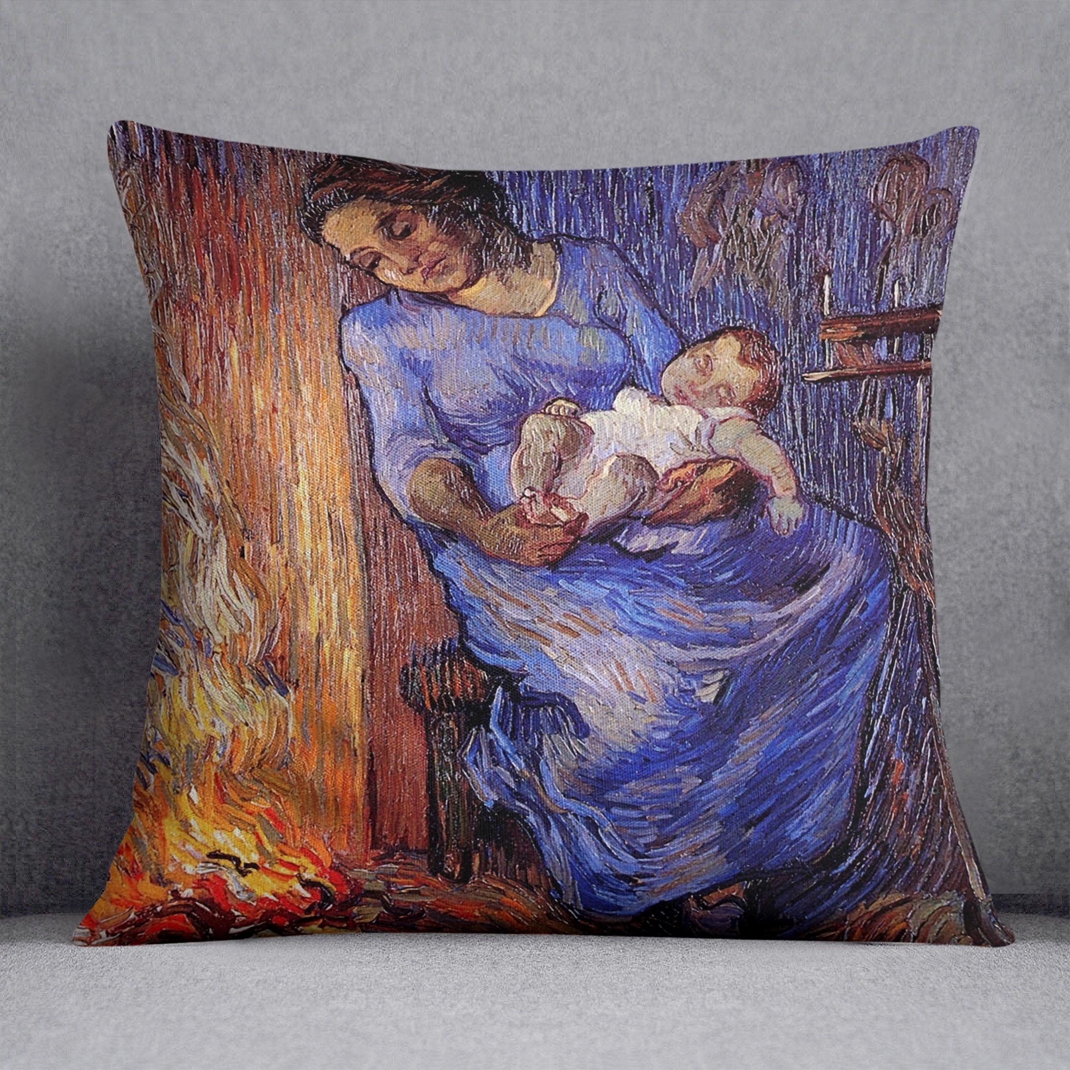 The Man is at Sea after Demont-Breton by Van Gogh Cushion