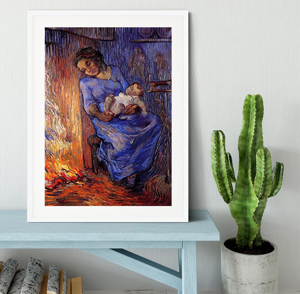 The Man is at Sea after Demont-Breton by Van Gogh Framed Print - Canvas Art Rocks - 5