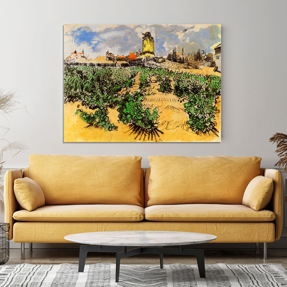 The Mill of Alphonse Daudet at Fontevielle by Van Gogh Canvas Print or Poster - Canvas Art Rocks - 4
