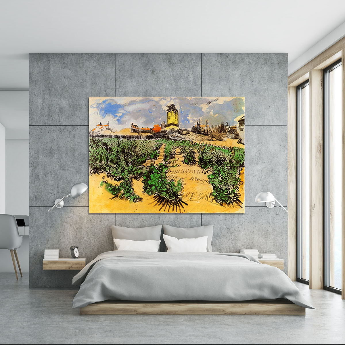 The Mill of Alphonse Daudet at Fontevielle by Van Gogh Canvas Print or Poster - Canvas Art Rocks - 5