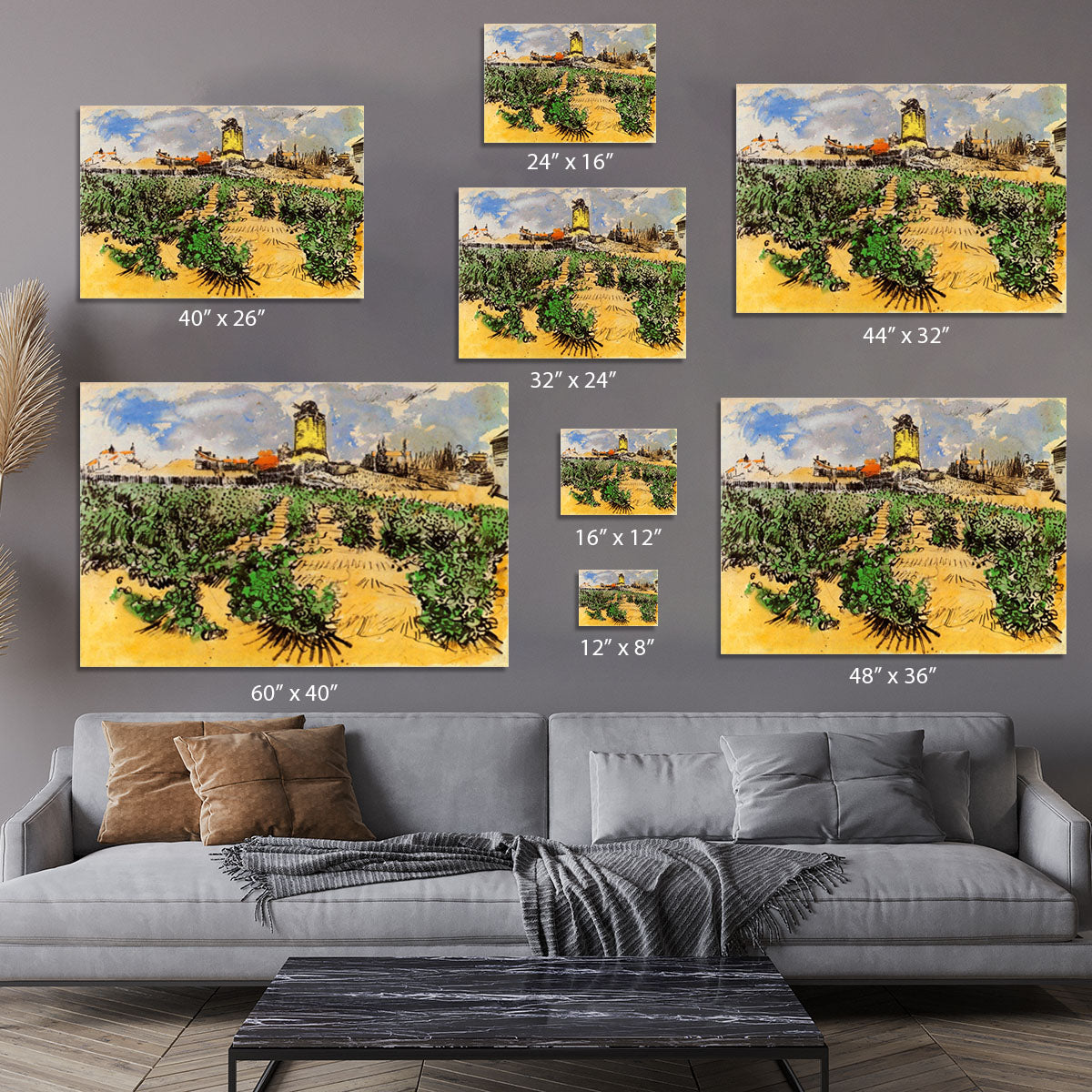 The Mill of Alphonse Daudet at Fontevielle by Van Gogh Canvas Print or Poster - Canvas Art Rocks - 7
