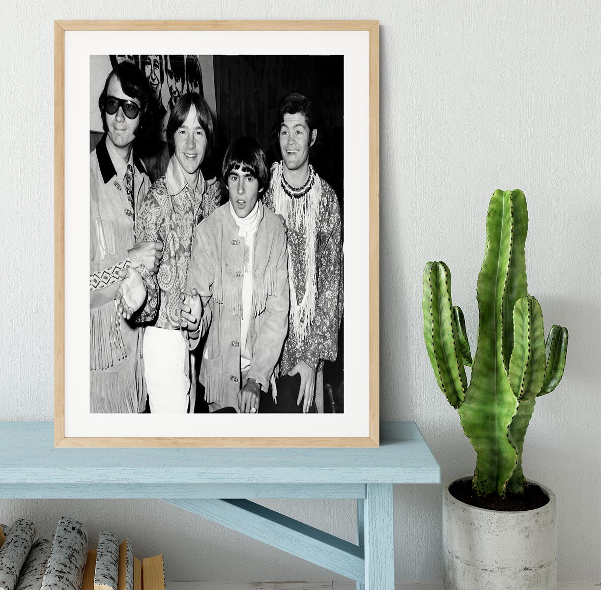 The Monkees in paisley Framed Print - Canvas Art Rocks - 3