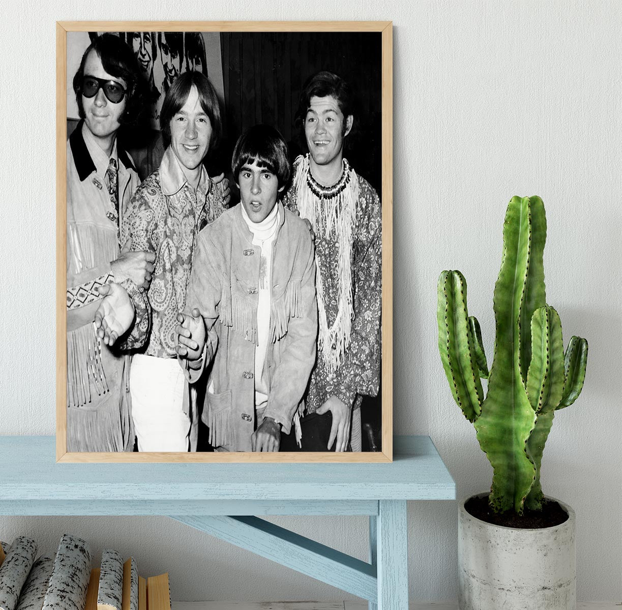 The Monkees in paisley Framed Print - Canvas Art Rocks - 4