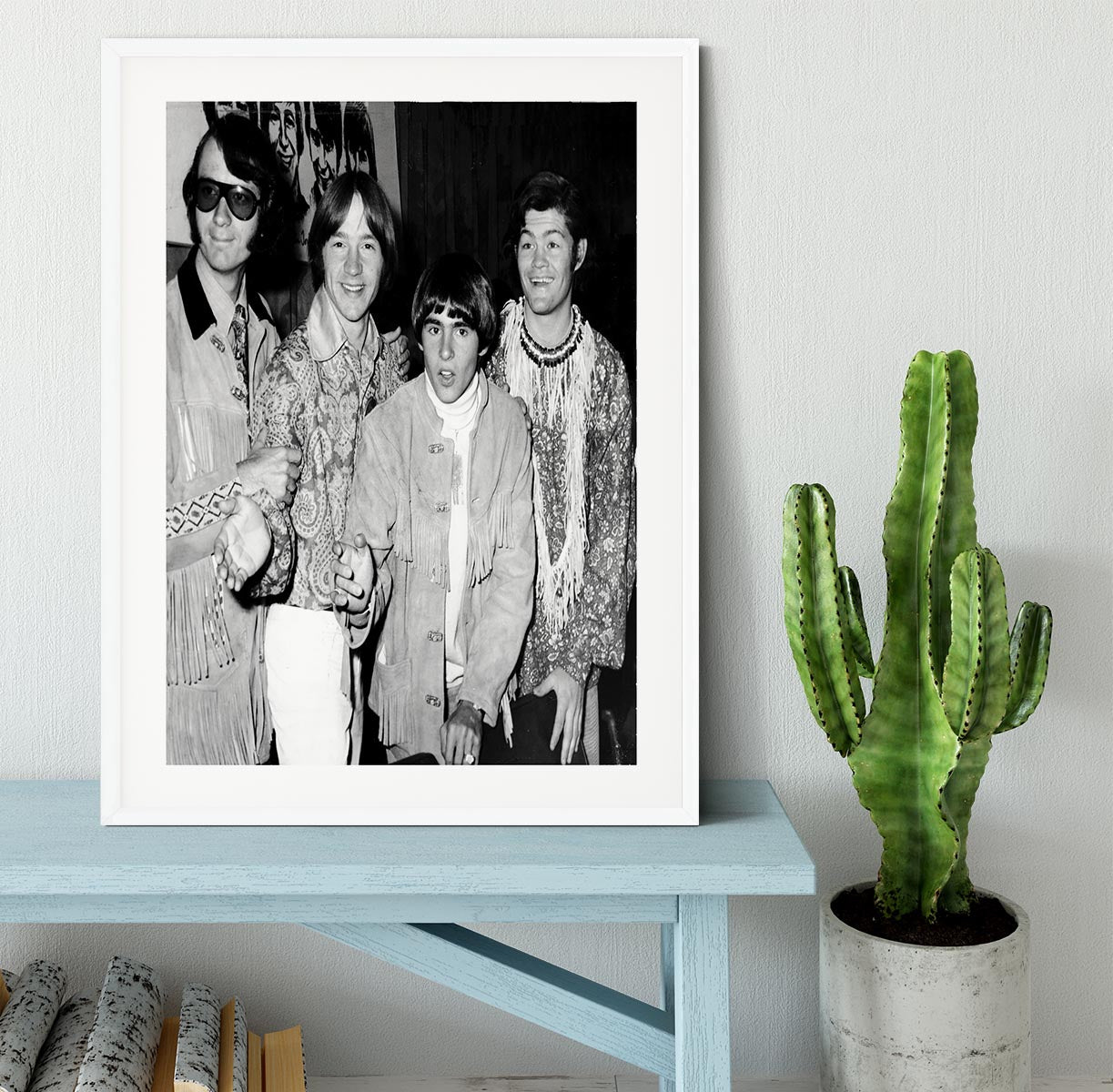 The Monkees in paisley Framed Print - Canvas Art Rocks - 5